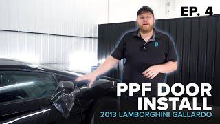 2013 Lamborghini Gallardo PPF Driver Side Door Application l Lamborghini Gallardo Episode 4