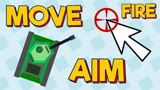 Move Game Object With WASD Or Arrow Buttons, Aim & Fire With Mouse In 2D Unity Software Game