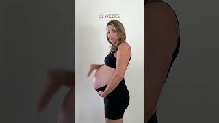 Pregnancy baby bump transformation