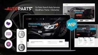 Car Parts Store & Auto Services WordPress Theme + Elementor Free Download