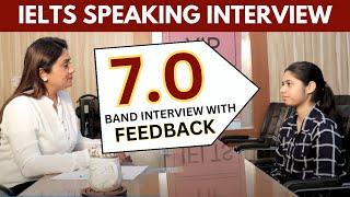 IELTS Speaking Interview - Band 7 with Feedback | Full IELTS Speaking Test 2023 | Sapna Dhamija