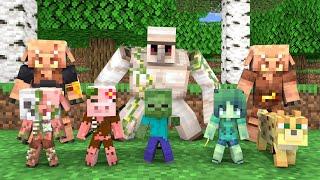 Baby Zombie With His Friends Fight Villains - Minecraft Animation