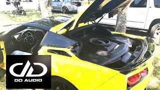 1 DD Z3 15" - DD M3C - LOUD & HUGE FLEX In a Corvette C7 ! HD!