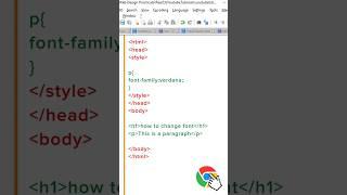how to change font-family in HTML using #css