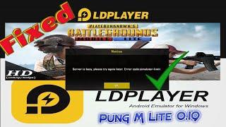 PUBG Mobile Lite 0.19 How to fix simulator - limit Server is Busy LD player