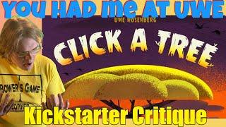 Click A Tree - The new Uwe Rosenberg game- Putting respect on his name- Kickstarter Critique Review