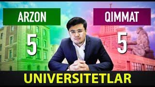 Rossiyadagi eng arzon va qimmat UNIVERSITETlar 10 taligi. O'zingiz uchun mos oliy goh tanlang!