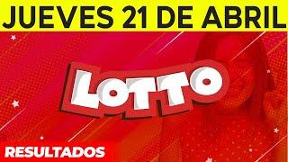 Resultados del Lotto del Jueves 21 de Abril del 2022