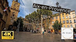 Aix-en-Provence walking tour | France |4K|