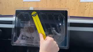 Model 3 Highland - Tempered Glass Screen Protector - installation | Tesla-Protect