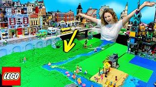 BIG CHANGES IN THE LEGO CITY!! Waterfall, River, and Downtown Expansion!