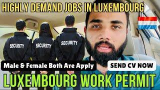 How to Apply High Demand Jobs in Luxembourg | Security Jobs In Luxembourg | How to Apply Online Visa