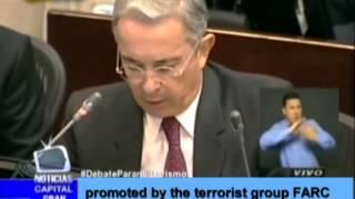 Expresident Álvaro Uribe struck to the press accusing Canal Capital "subservient of the terrorism"