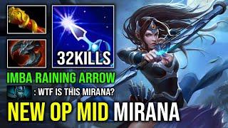 1 KILL PER MIN Solo Mid Raining Arrow 100% Physical Right Click Nonstop Godlike Mirana Dota 2