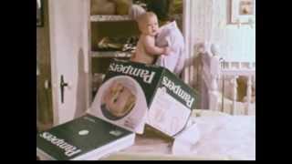 P&G - Pampers Disposable Diapers - Just In Time Daddy - Vintage Commercial - 1970s