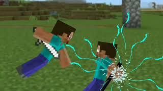 steve and Alex sv Herobrine (Dc2/Minecraft).