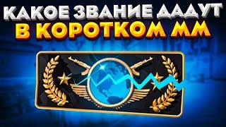 КАКОЕ ЗВАНИЕ ДАДУТ В КАЛИБРОВКЕ В КОРОТКОМ ММ? (CS:GO)