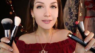 АСМР Макияж на Новый Год  ASMR Makeup on New Year