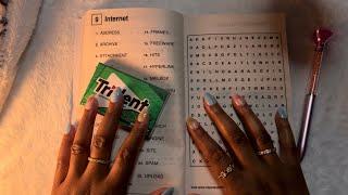 Asmr • word search and gum chewing (3)