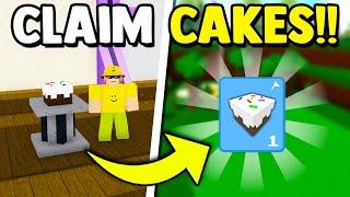 how to CLAIM CAKES!! Build a boat for Treasure ROBLOX