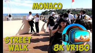 30 Monaco City looking at the marina and walking along the F1 track 8K 4K VR180 3D Travel