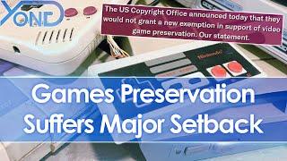 Games preservation suffers major setback as games industry lobbies US Copyright Office...