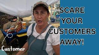 TOP TRICKS TO SCARE AWAY CUSTOMERS! This is a spoof, guys! I love meeting customers!