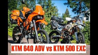 KTM 500 exc vs KTM 640 Adventure