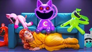 Меня удочерили Улыбающиеся Зверьки! CATNAP против старшей сестры