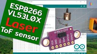 ESP8266 + VL53L0X, Time of Flight sensor with Arduino IDE 2.0.0, 09/23/2022