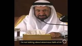 Ruler of Sharjah UAE, Sheikh Sultan bin Mohammed al-Qasimi speaks Imam Ali (ع) after the Prophet (ﷺ)