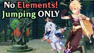 Domains WITHOUT Elements? Completing Xiangling Story with ONLY Jumping | Traveler-san #8