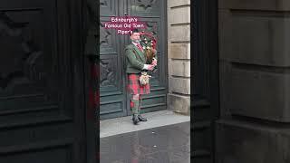 Edinburgh's famous Old Town Pipers|Traditional Scottish Pipers #scottishhistory #scottishculture #uk