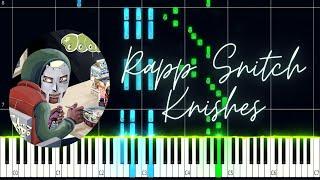 Rapp Snitch Knishes | MF Doom PIANO TUTORIAL (FREE Sheet in the description)#mfdoom