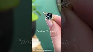 Natural Sapphire and Diamond Ring by Anueva Jewelry