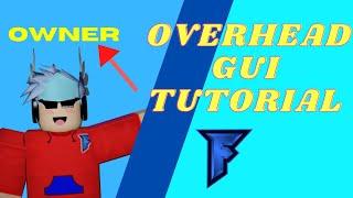 How To Make An Overhead Gui! (Roblox Studio 2020)