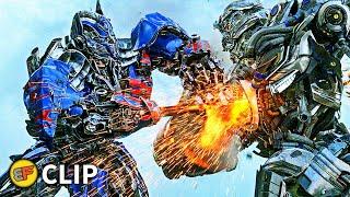 Optimus Prime vs Galvatron & Lockdown | Transformers Age of Extinction (2014) IMAX Movie Clip HD 4K