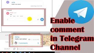 How to enable comment in telegram channel | how make comment button in telegram channel