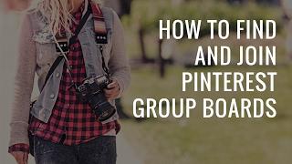 How to find and join pinterest group boards