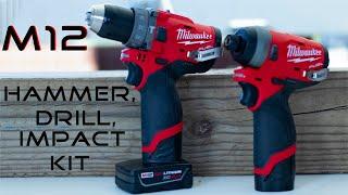 M12 FUEL 12-Volt Li-Ion Brushless Cordless Hammer Drill and Impact Driver Combo Kit