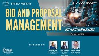 Bid and Proposal Management - Sept 2023