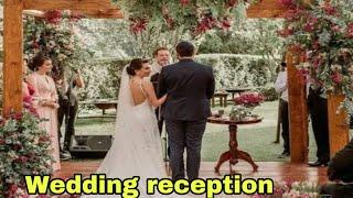 Baris Arduc and Elcin sangu at their wedding reception | YMS Creation