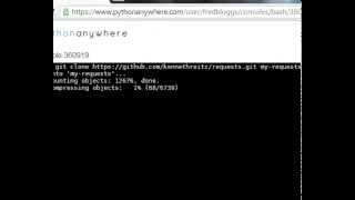 PythonAnywhere in one minute