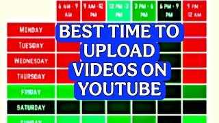 BEST Time to Upload Youtube Shorts ? Post on Youtube? #ytmp4