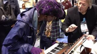 MATRIXSYNTH NAMM 2013: Bernie Worrell at the Bob Moog Foundation Booth