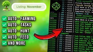 SEED  Automation Script -  Auto-Complete Tasks, Auto-Hunt, Auto-Feed & MORE - SEEDCOIN Telegram