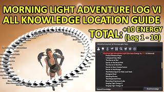 +10 Max Energy TOTAL, Morning Light Adventure Log 6 (VI) Knowledge Location Guide Black Desert BDO