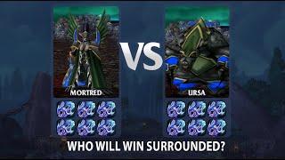 Mortred vs Ursa | 1 x 1 | 25 lvl | full slots | who will beat?