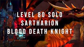 SOLO SARTHARION !! lvl 80 Blood Death Knight (Tank) WoTLK PvE