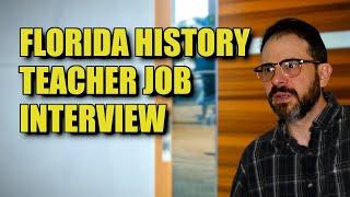 Florida History Teacher Job Interview